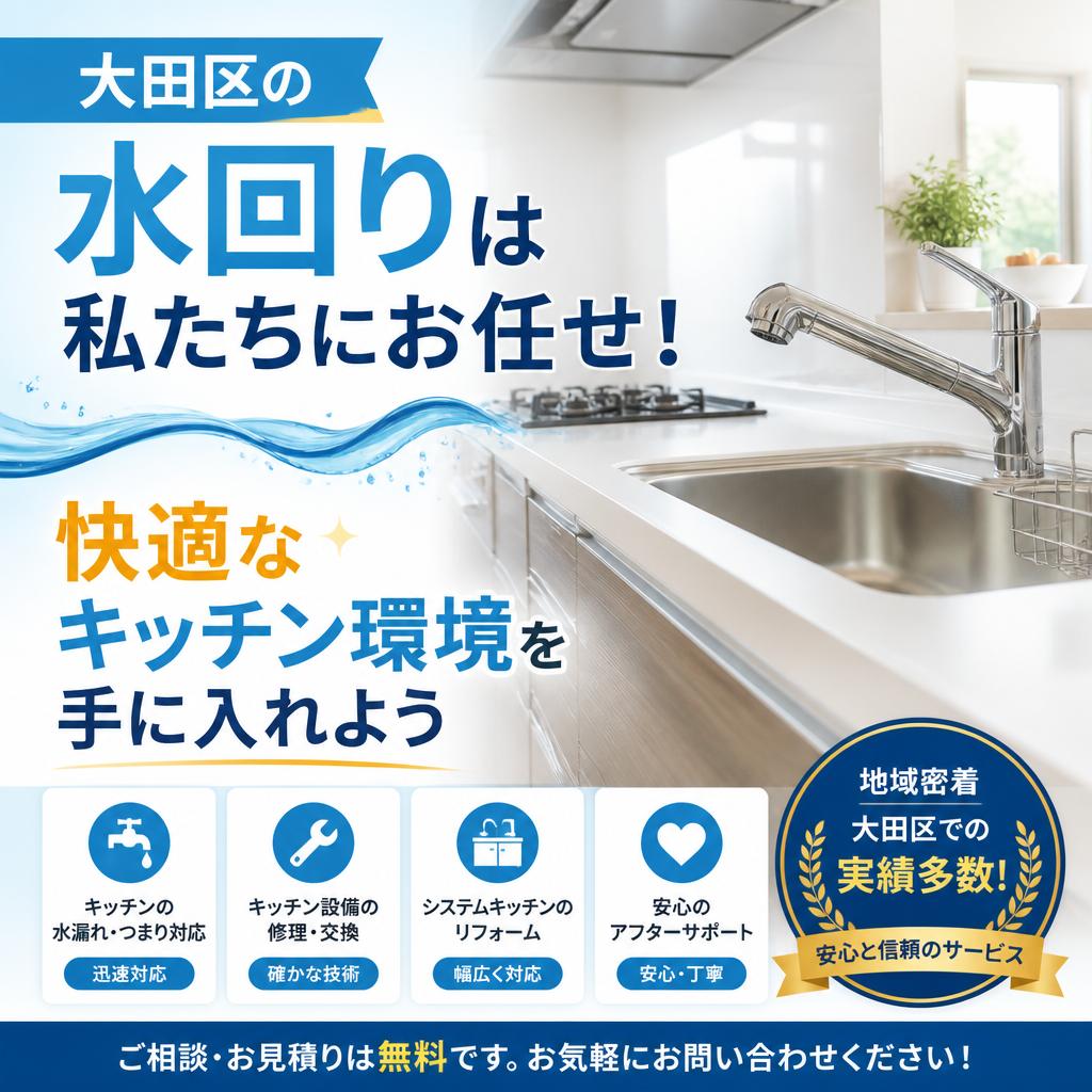 大田区の水回りは私たちにお任せ！快適なキッチン環境を手に入れよう