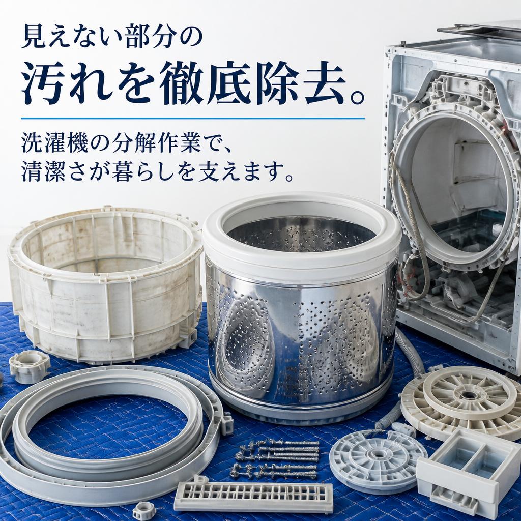洗濯機の分解クリーニング